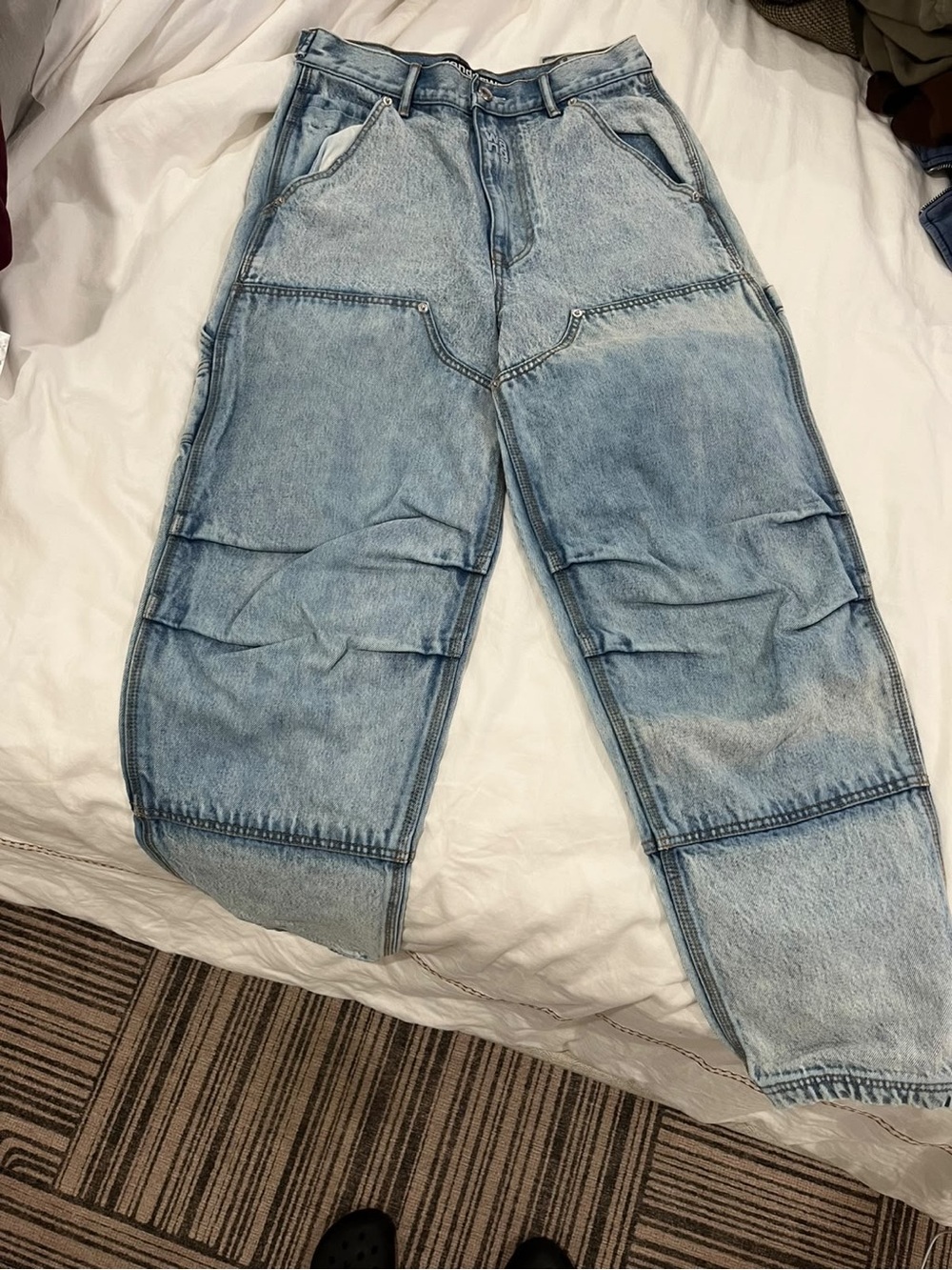 Alexander wang womens double carpenter jeans size 26
